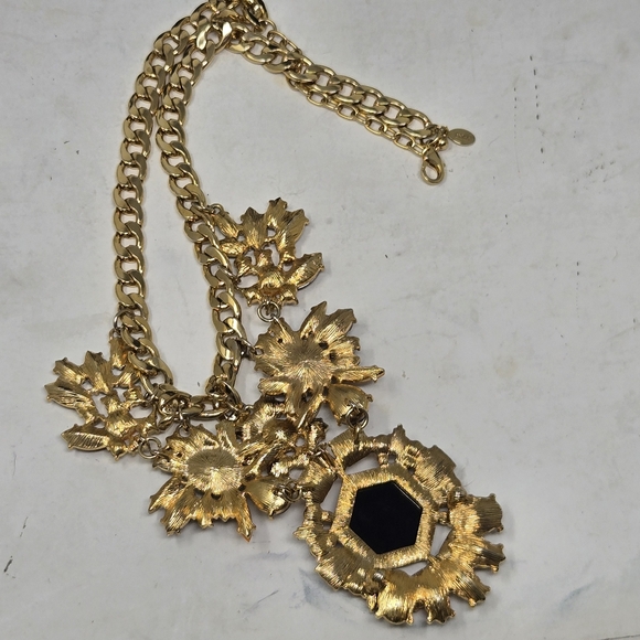 JOAN RIVERS Collection Statement Necklace With Multi Colored Rhinestones Y2K - Picture 10 of 10